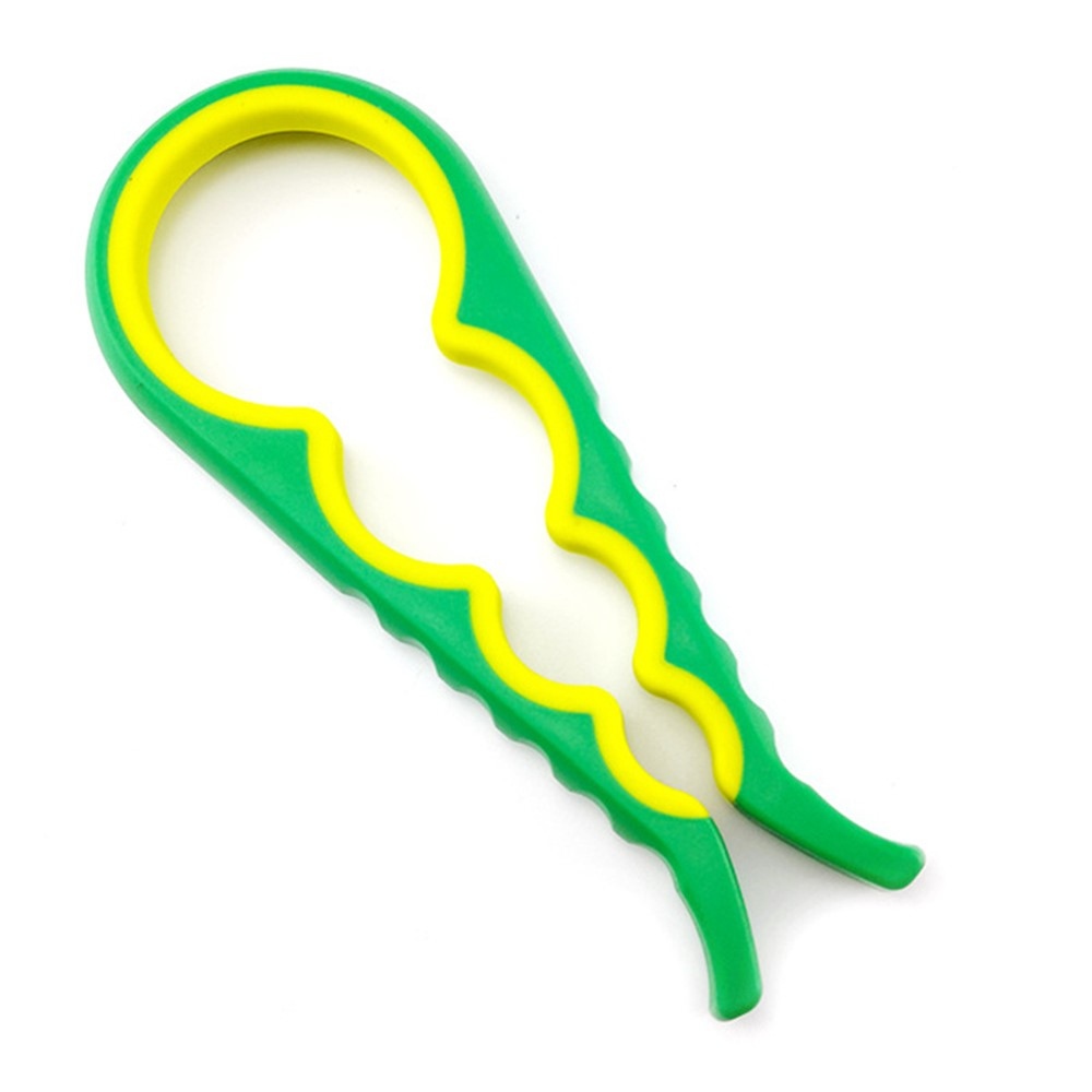 Univerzálny multifunkčný otvárač fliaš a viečok 4 v 1 zelený