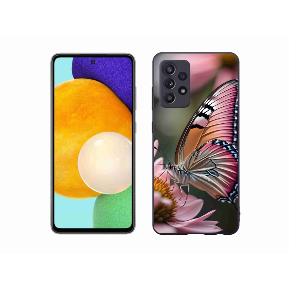 Gélový kryt mmCase na Samsung Galaxy A52s 5G - farebný motýľ