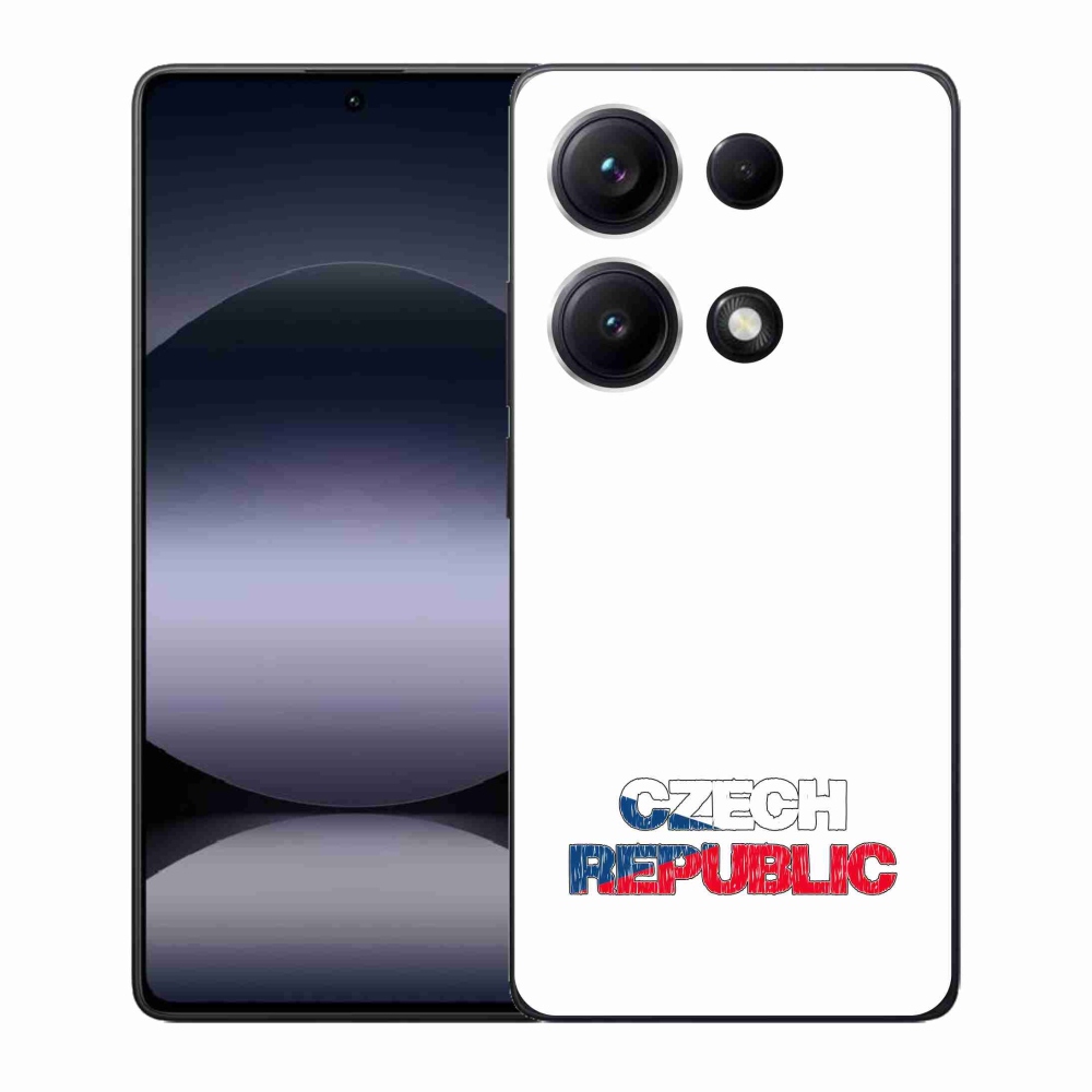 Gélový kryt mmCase na Xiaomi Redmi Note 14S - Czech Republic biele pozadie