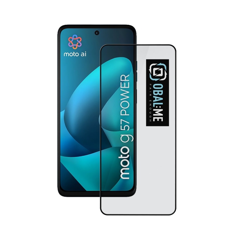 BALENIE:ME 5D tvrdené sklo pre Motorola G57 Power Black
