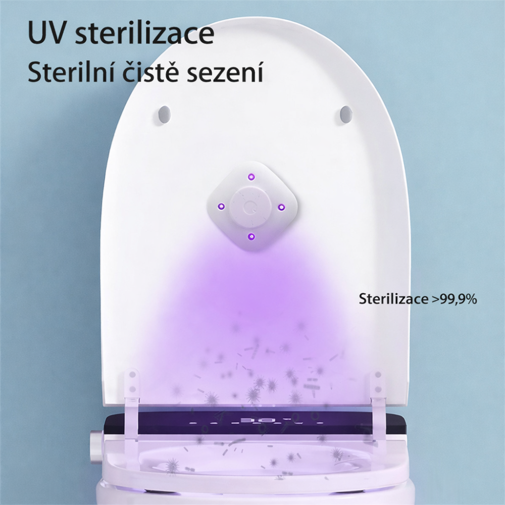 Hygienické UV svetlo na dezinfekciu WC - biele