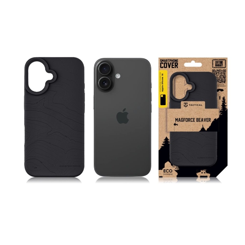 Taktický kryt MagForce Beaver pre iPhone 16 Asphalt