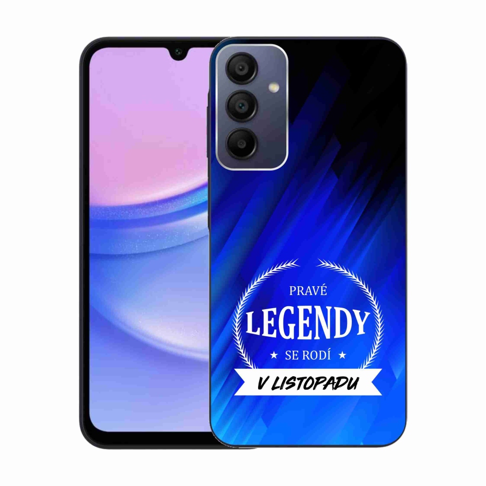 Gélový kryt mmCase na Samsung Galaxy A15 4G/5G - legendy v novembri modré pozadie