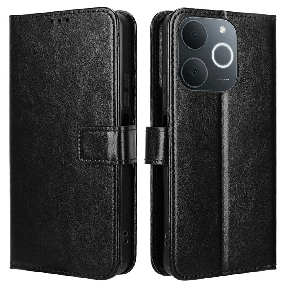 Crazy knižkové puzdro na Realme Note 70T - čierne