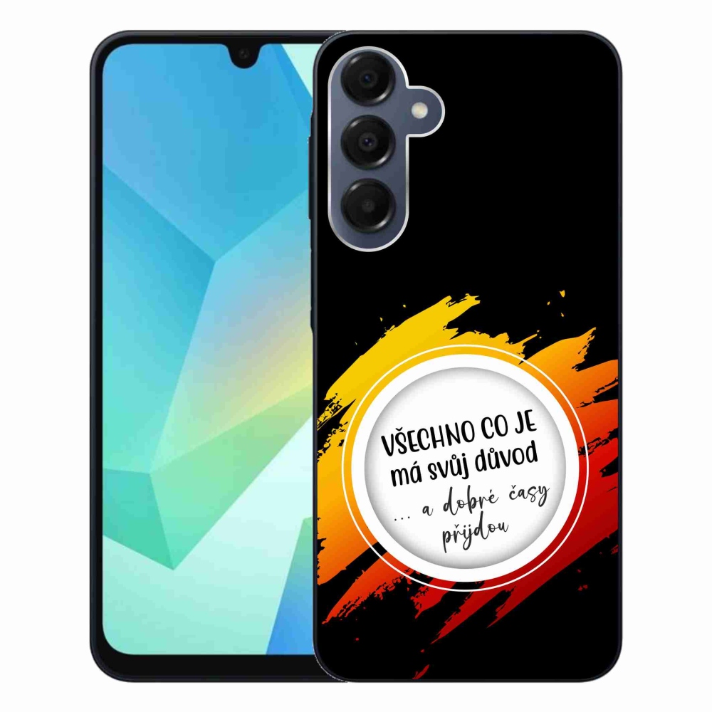 Gélový kryt mmCase na Samsung Galaxy A16 4G/5G - citát 3 čierne pozadie