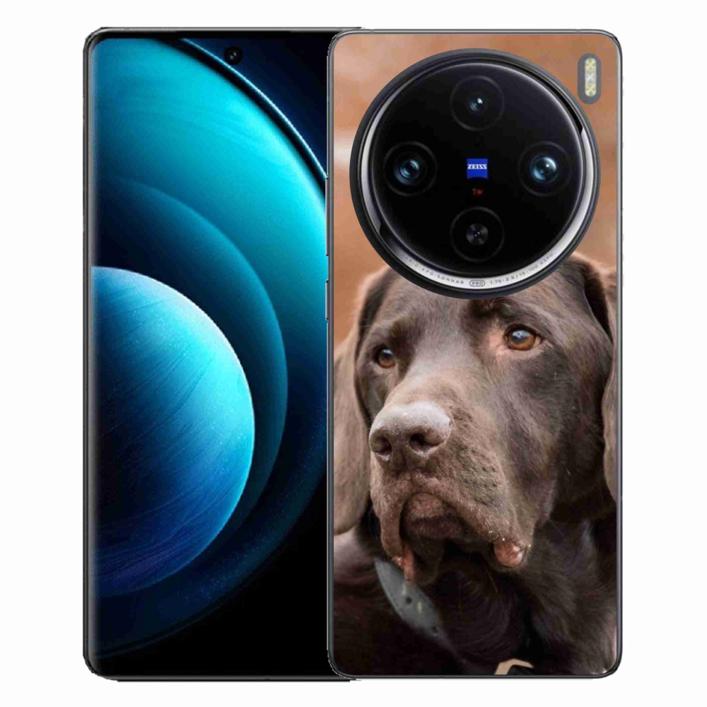 Gélový obal mmCase na Vivo X100 Pro 5G - hnedý labrador