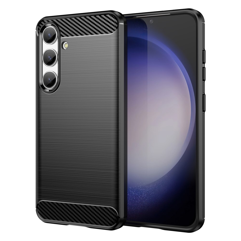 Carbon odolný gélový obal na Samsung Galaxy S24 - čierny
