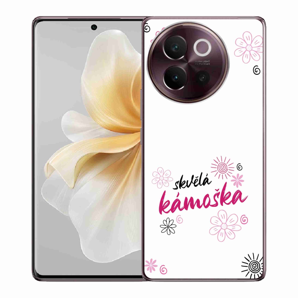 Gélový kryt mmCase na Vivo V40 Lite 5G - skvelá kamoška biele pozadie