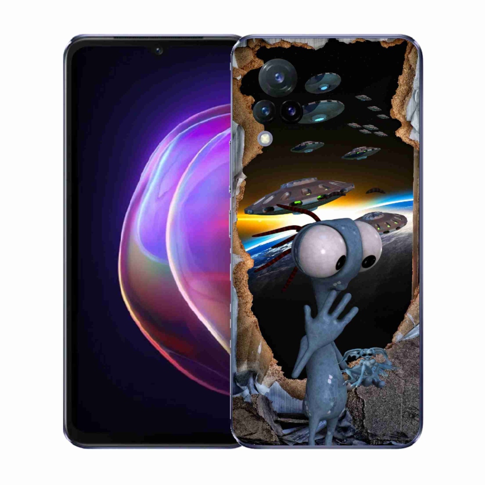 Gélový kryt mmCase na Vivo V21 4G/5G - mimozemšťan