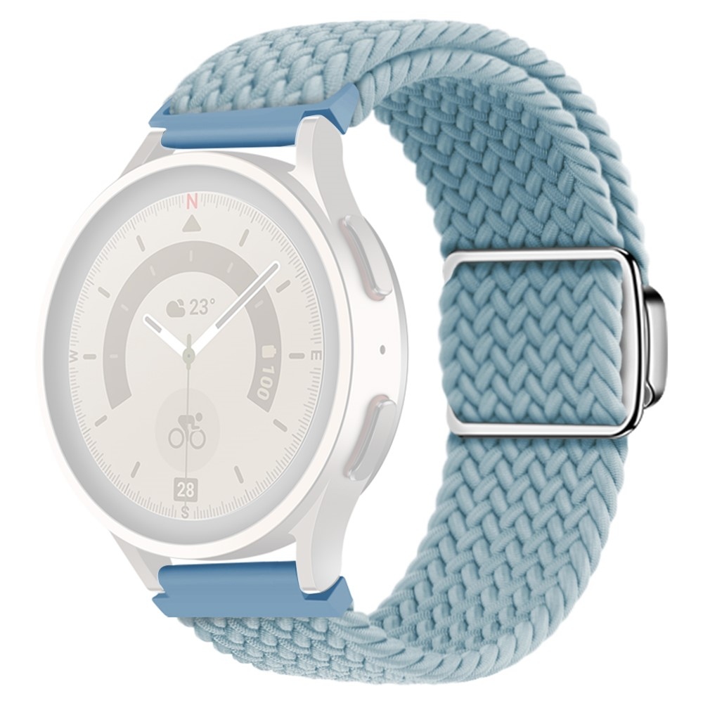 Clasp nylonový remienok 22mm na Garmin Forerunner 265 - cyan