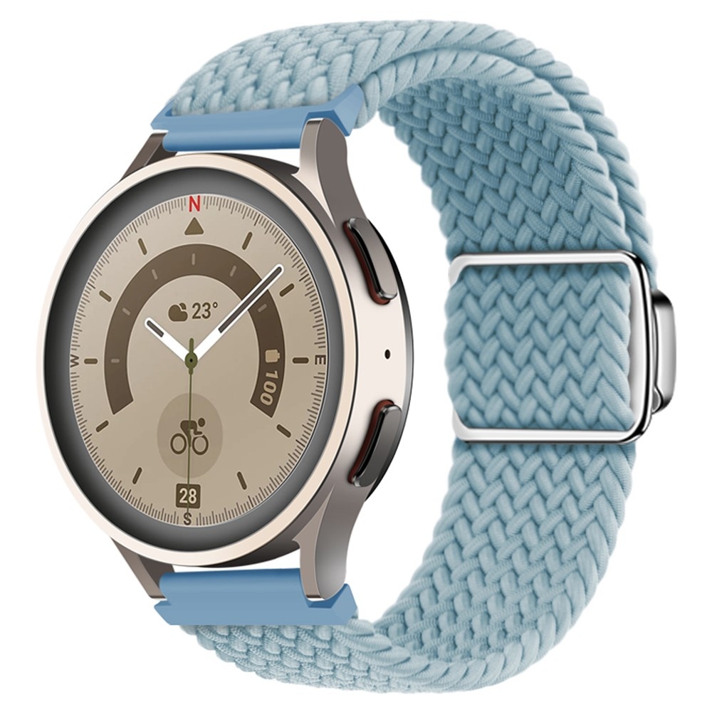 Clasp nylonový remienok 22mm na Garmin Forerunner 265 - cyan