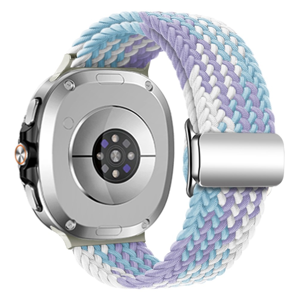 Clasp nylonový remienok na Samsung Galaxy Watch8 Classic 46mm/Watch8 44mm/40mm - fialový