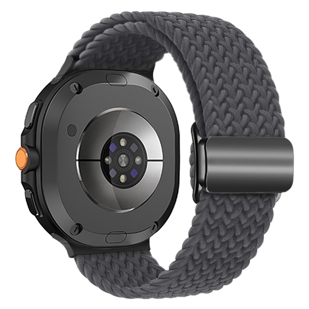 Clasp nylonový remienok na Samsung Galaxy Watch8 Classic 46mm/Watch8 44mm/40mm - šedý