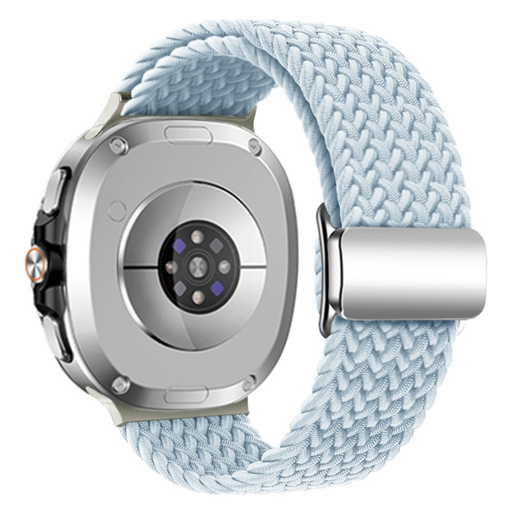 Clasp nylonový remienok na Samsung Galaxy Watch8 Classic 46mm/Watch8 44mm/40mm - svetlomodrý