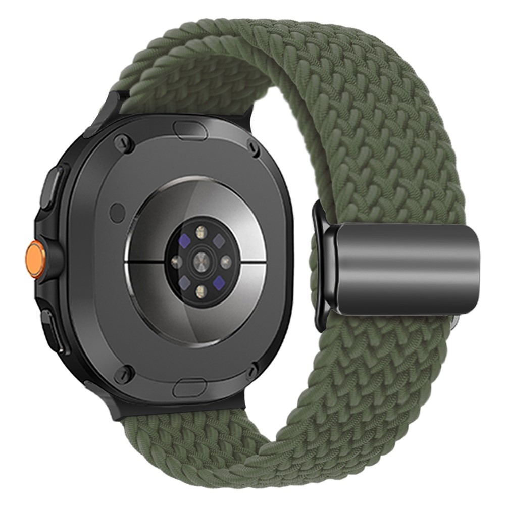 Clasp nylonový remienok na Samsung Galaxy Watch8 Classic 46mm/Watch8 44mm/40mm - zelený