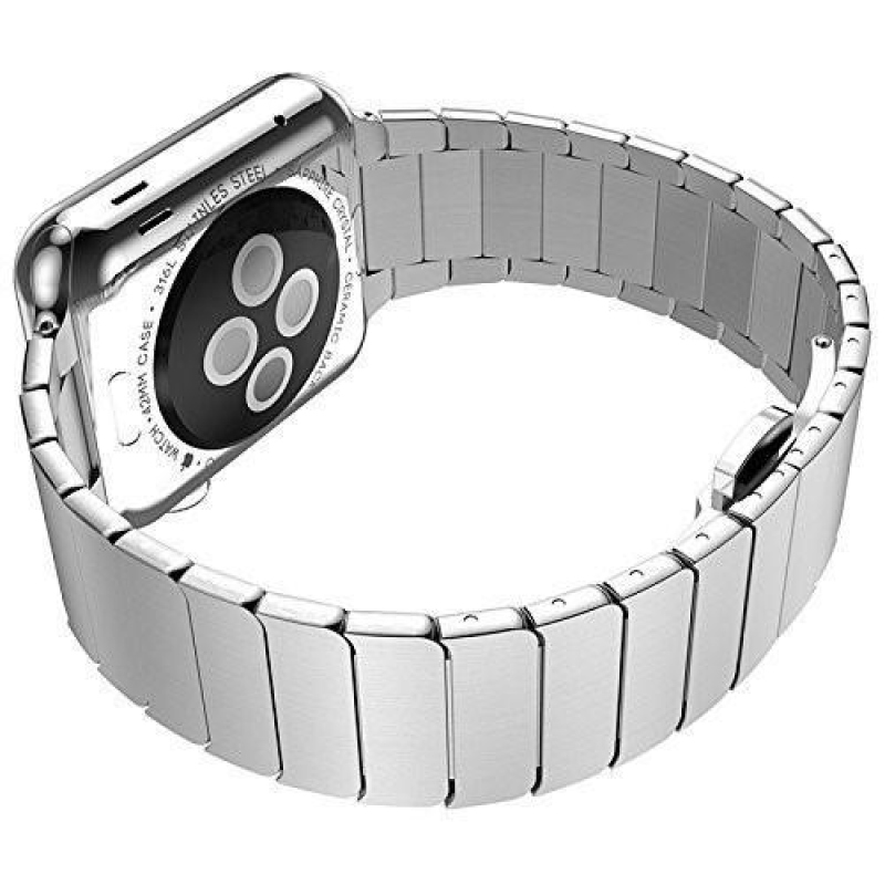 Classic štýlový oceľový remienok na Apple Watch 38mm - strieborný