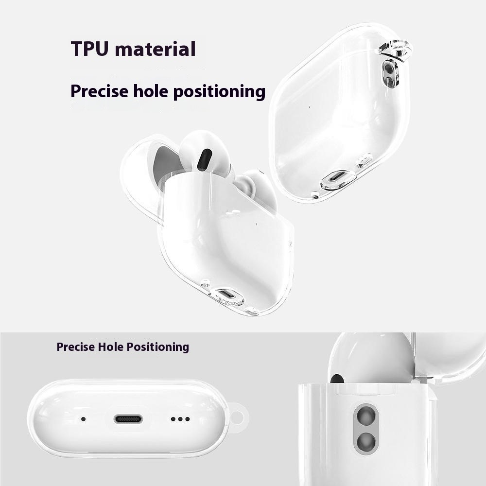 Clear gélový obal na Apple AirPods Pro 3 - priehľadný