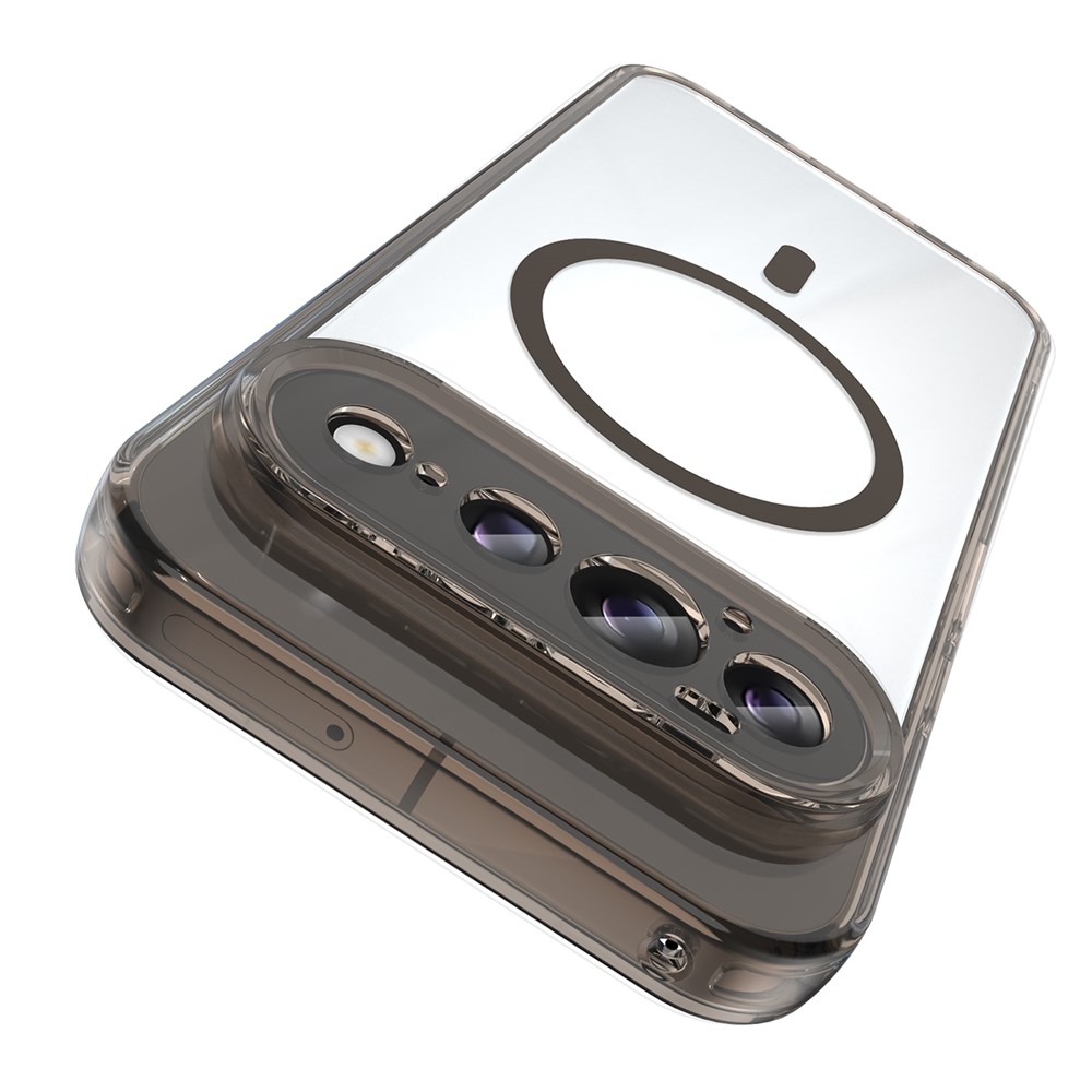 Clear gélový obal s pevným chrbtom a MagSafe na Google Pixel 11 Pro - čierny