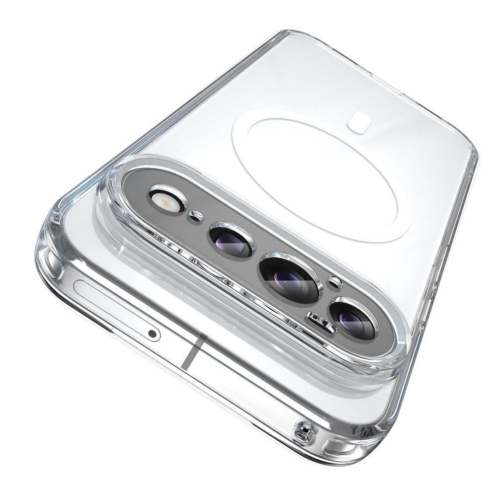 Clear gélový obal s pevným chrbtom a MagSafe na Google Pixel 11 Pro - priehľadný