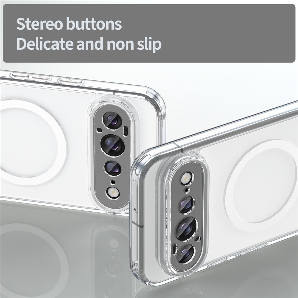 Clear gélový obal s pevným chrbtom a MagSafe na Google Pixel 11 Pro XL - priehľadný