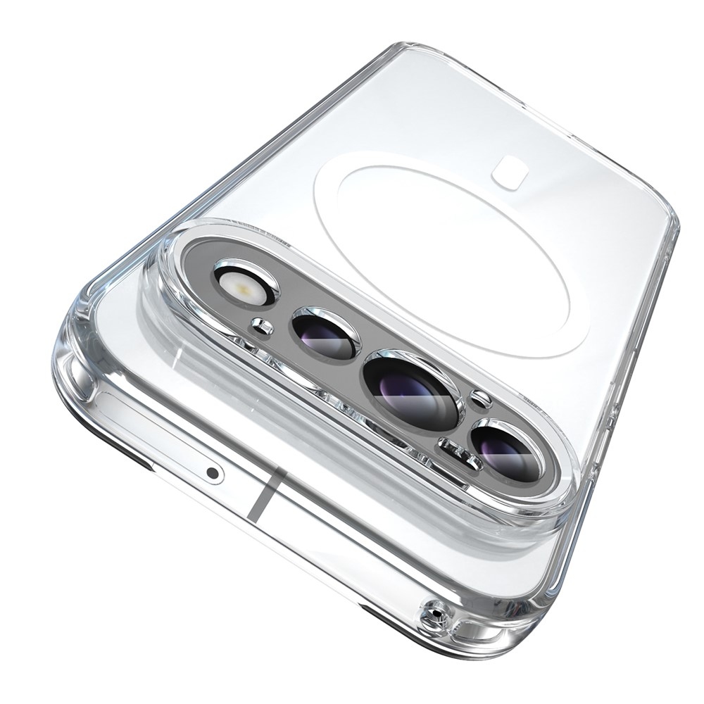 Clear gélový obal s pevným chrbtom a MagSafe na Google Pixel 11 - priehľadný
