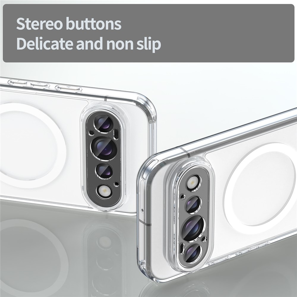 Clear gélový obal s pevným chrbtom a MagSafe na Google Pixel 11 - priehľadný