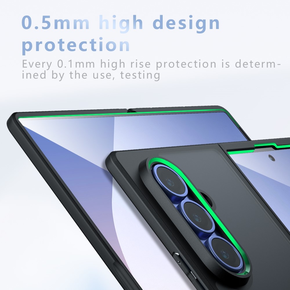 Clear gélový obal s pevným chrbtom a MagSafe na Samsung Galaxy Z Fold8 Ultra 5G - priehľadný