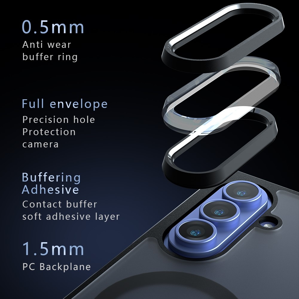 Clear gélový obal s pevným chrbtom a MagSafe na Samsung Galaxy Z Fold8 Ultra 5G - priehľadný