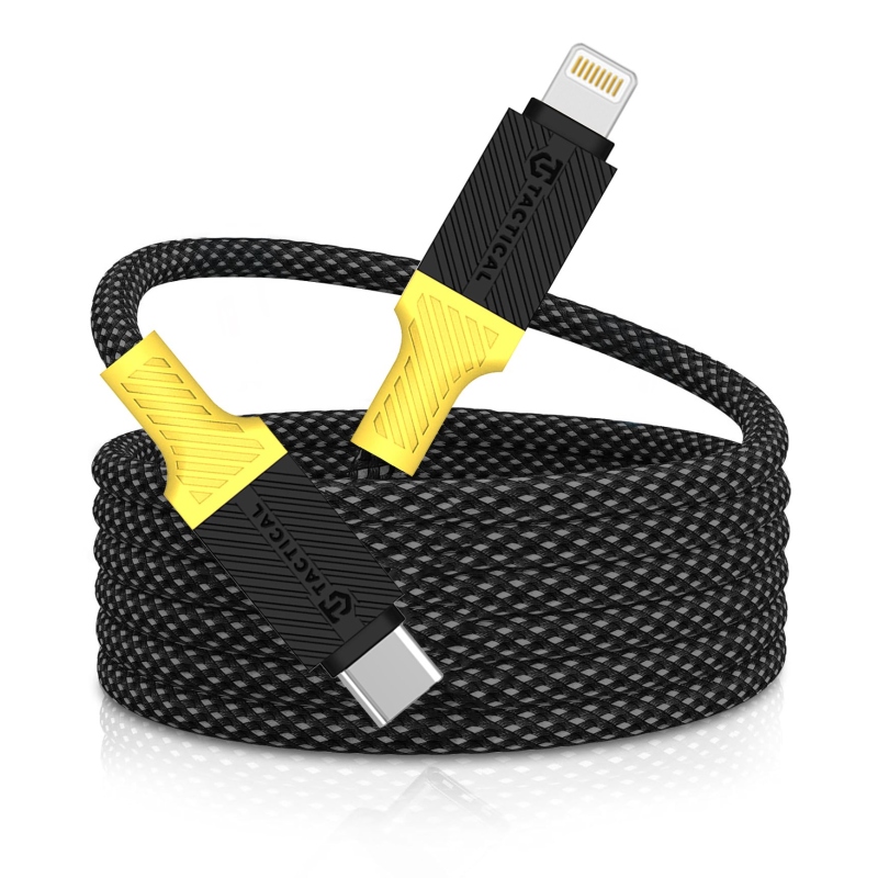 Tactical MagRope USB-C/Lightning 1m Black/Yellow