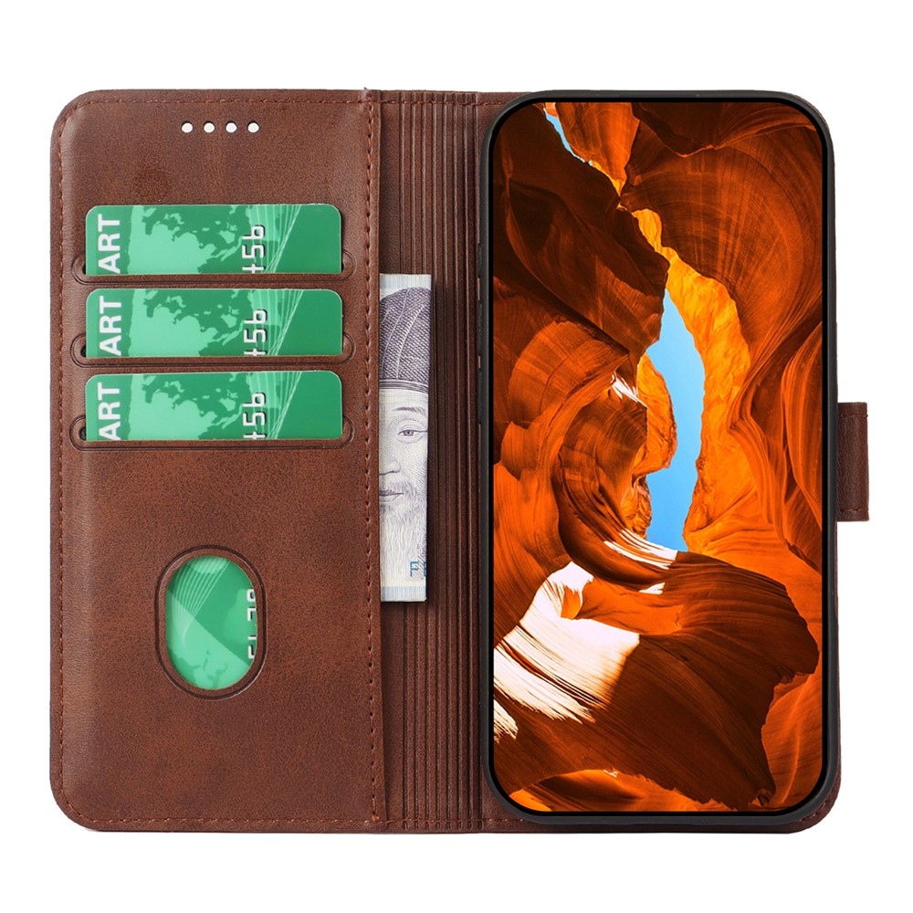 Closure knižkové púzdro na Samsung Galaxy A27 - hnedé