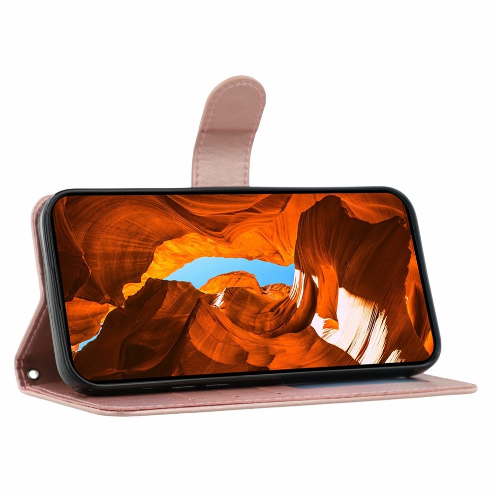 Clots knižkové púzdro na Honor Magic 8 Pro 5G - ružovozlaté