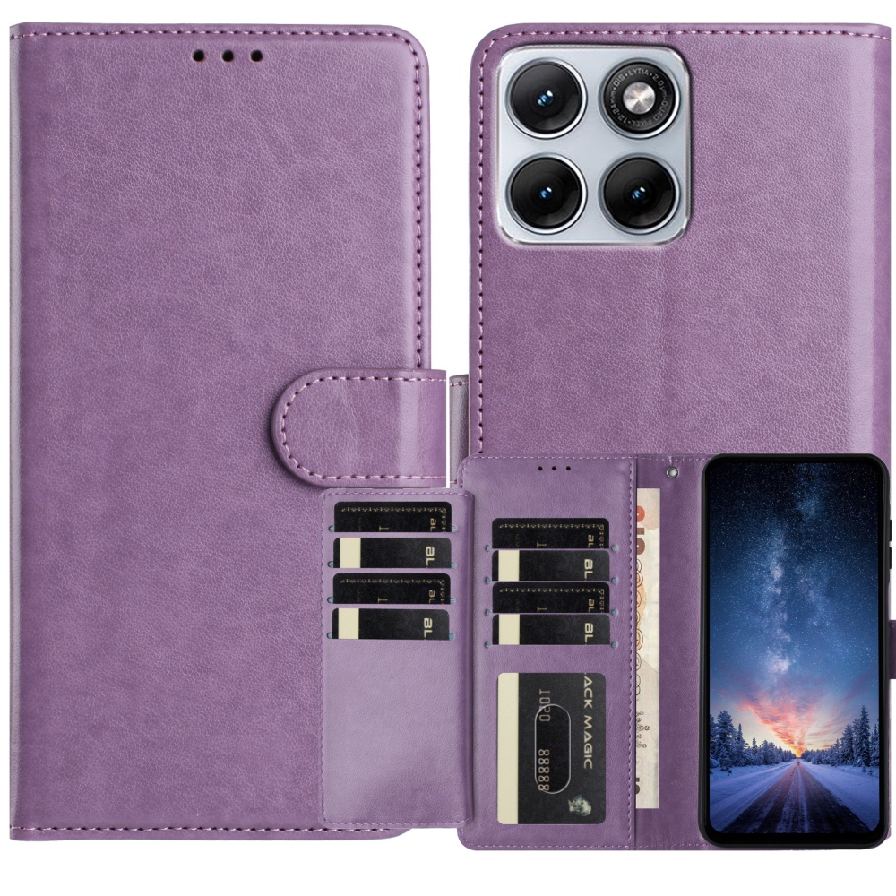 Clots knižkové púzdro na Motorola Edge 70 Fusion 5G - fialové