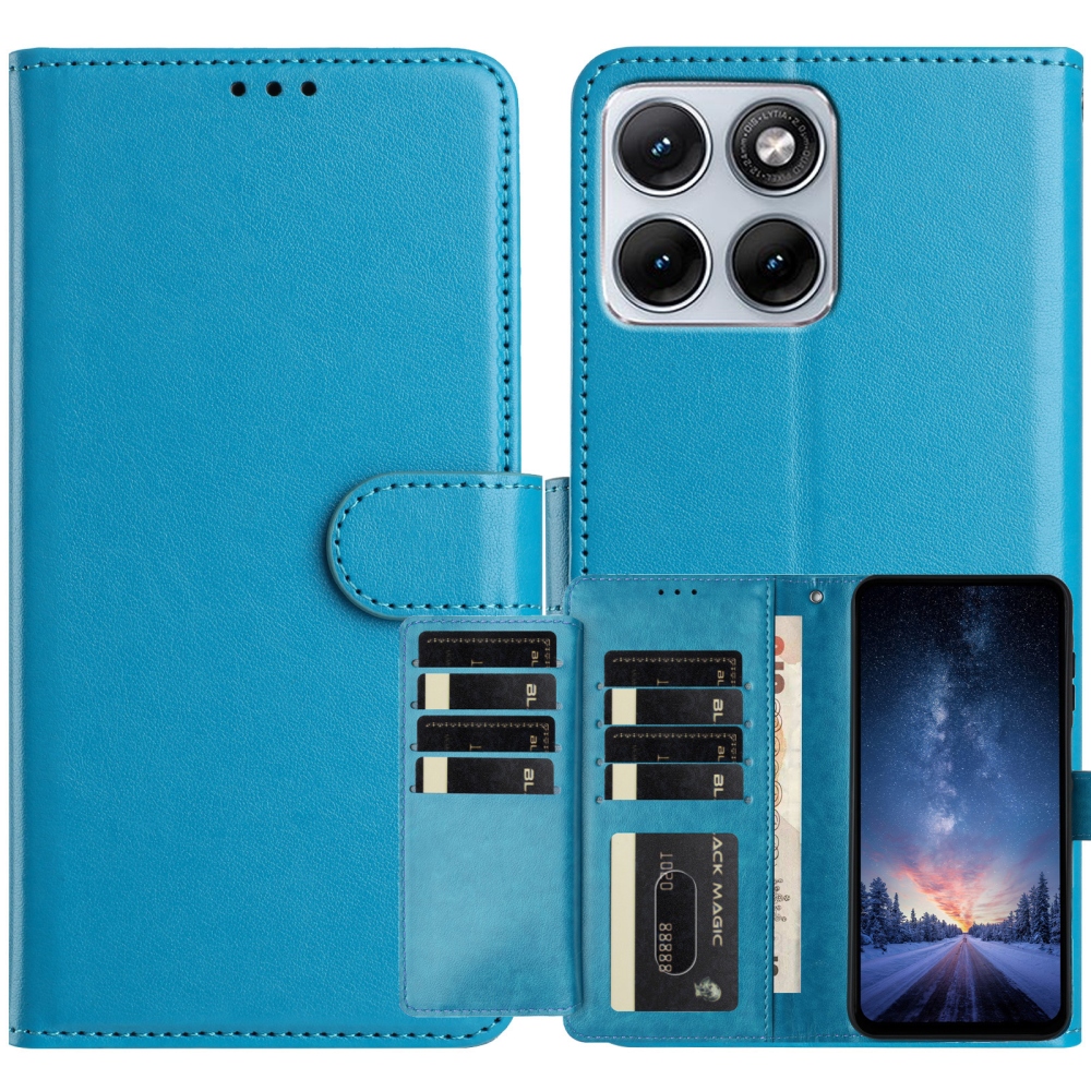 Clots knižkové púzdro na Motorola Edge 70 Fusion 5G - modré