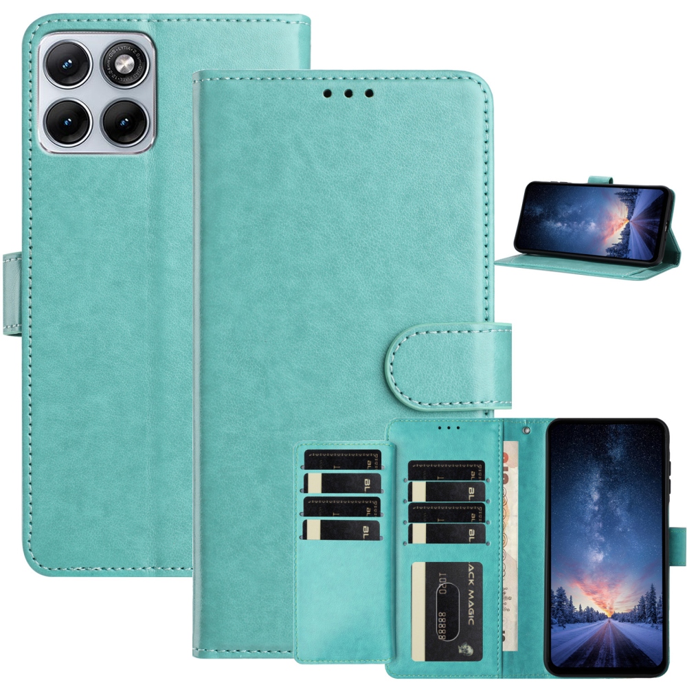 Clots knižkové púzdro na Motorola Edge 70 Fusion 5G - modrozelené