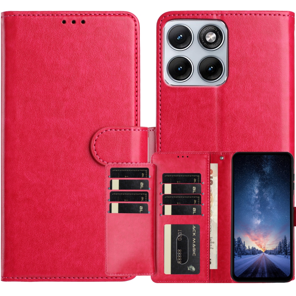 Clots knižkové púzdro na Motorola Edge 70 Fusion 5G - rose