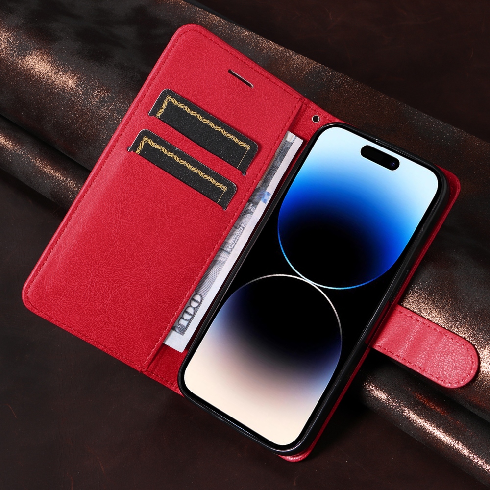 Clots knižkové púzdro na Oppo Reno 16 Pro 5G/Oppo Reno 16 5G - červené