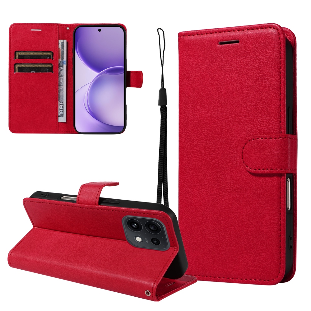 Clots knižkové púzdro na Oppo Reno 16 Pro 5G/Oppo Reno 16 5G - červené