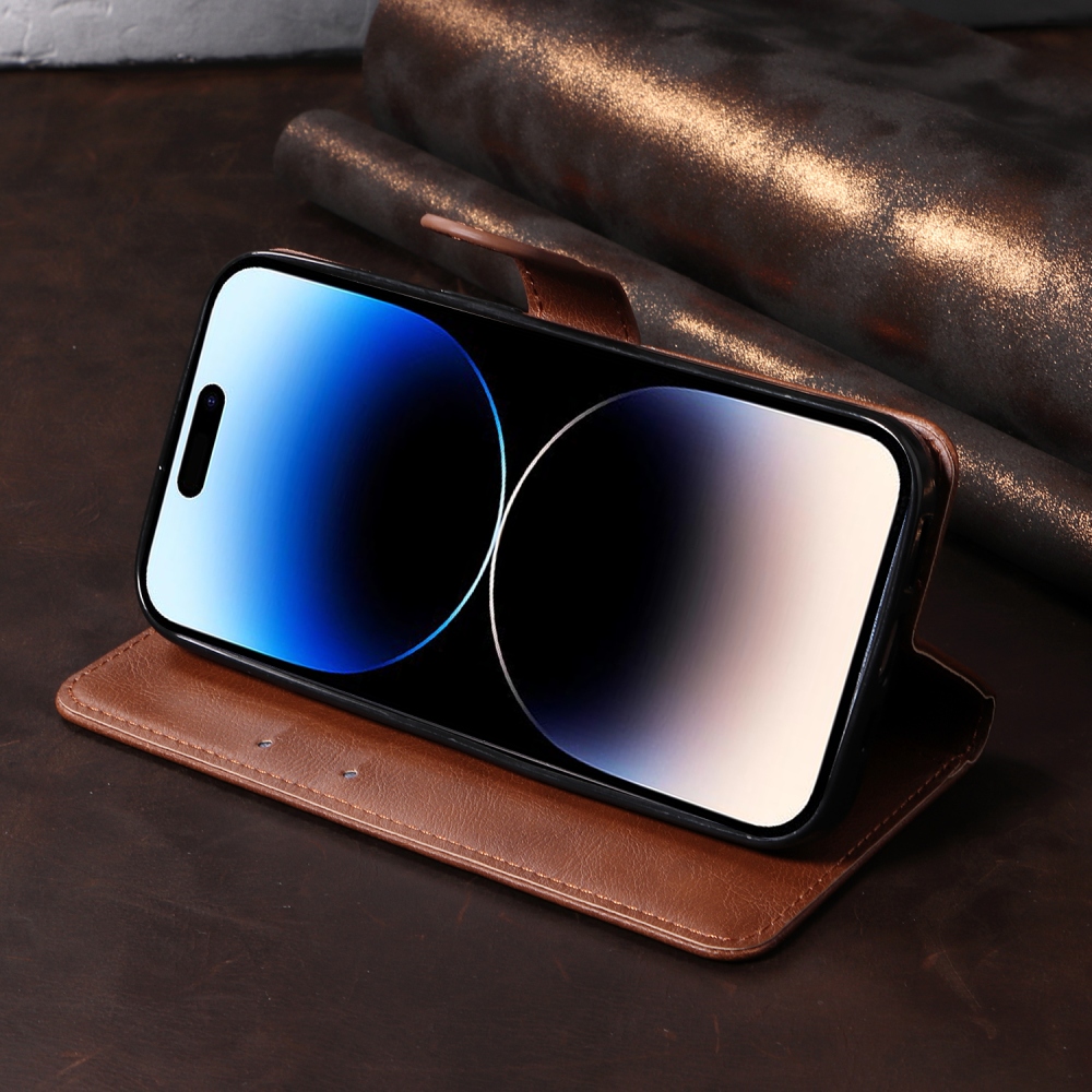 Clots knižkové púzdro na Oppo Reno 16 Pro 5G/Oppo Reno 16 5G - hnedé