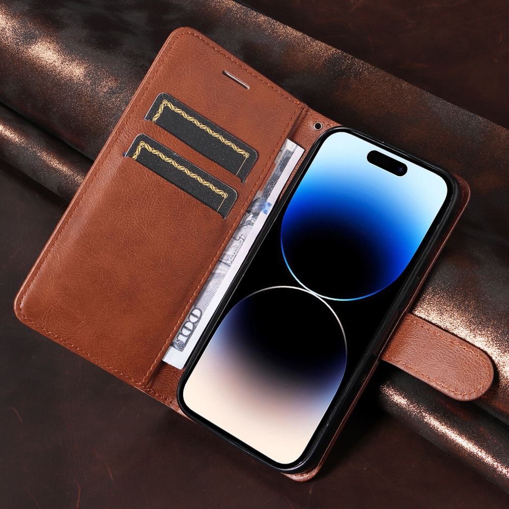 Clots knižkové púzdro na Oppo Reno 16 Pro 5G/Oppo Reno 16 5G - hnedé