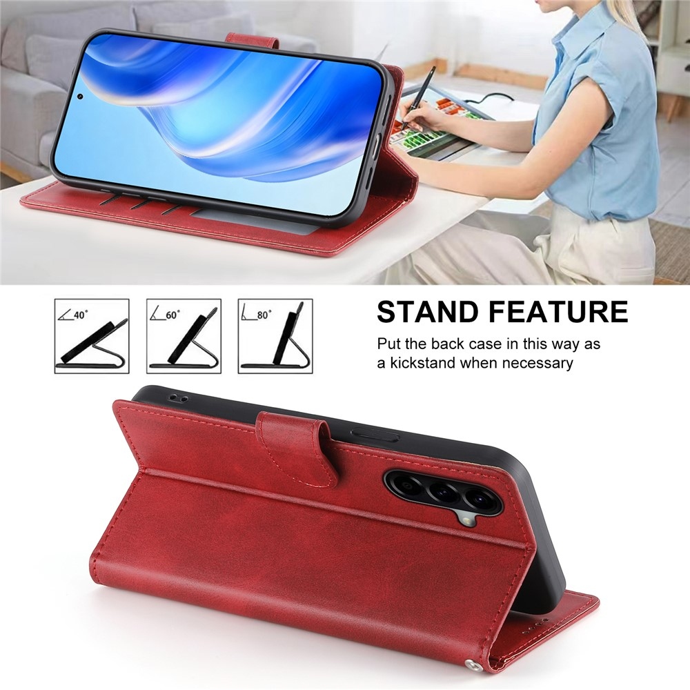 Clots knižkové púzdro na Samsung Galaxy A57 5G - červené