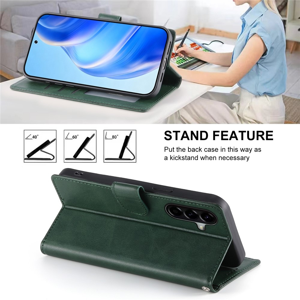 Clots knižkové púzdro na Samsung Galaxy A57 5G - zelené