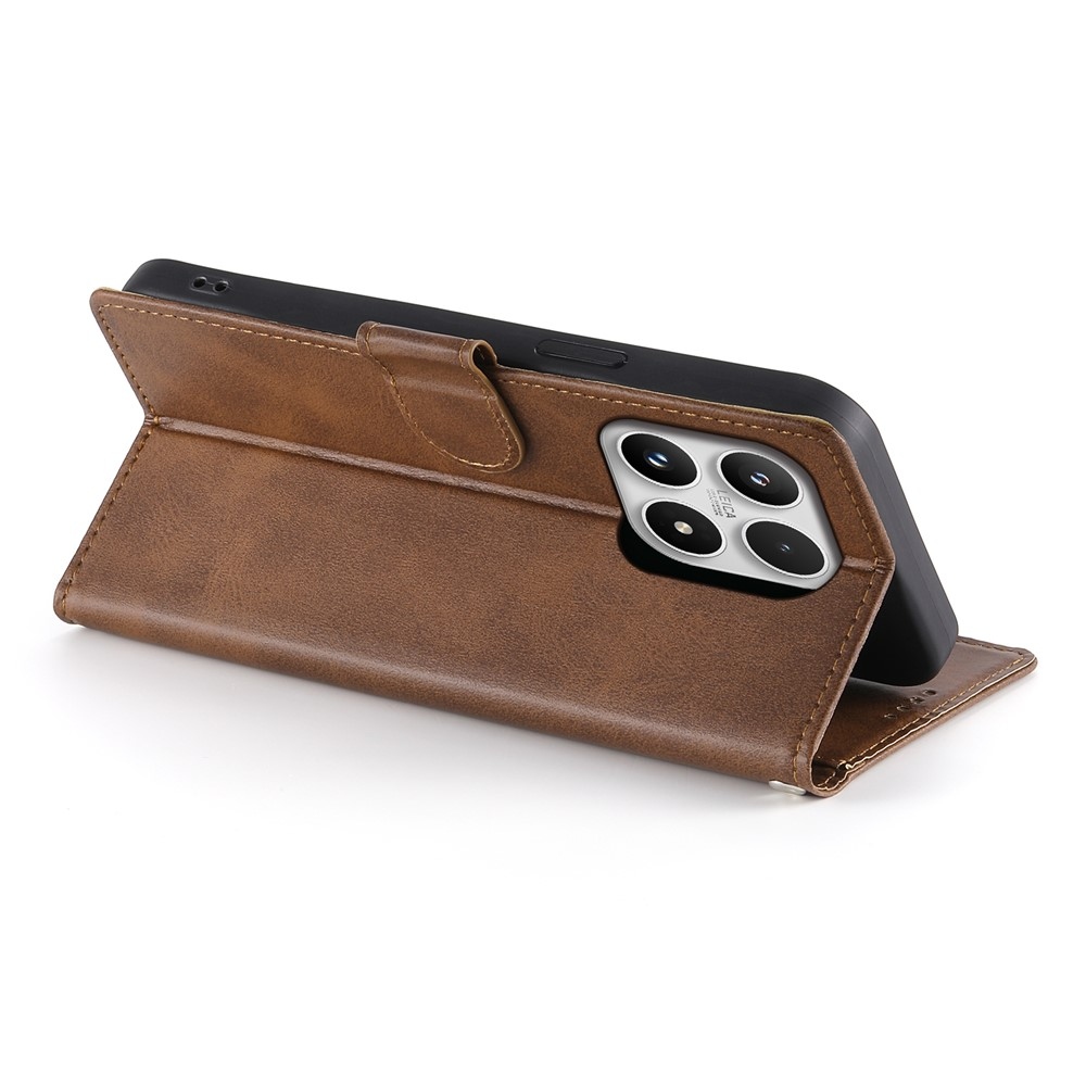 Calf knižkové púzdro na Xiaomi 17 - hnedé