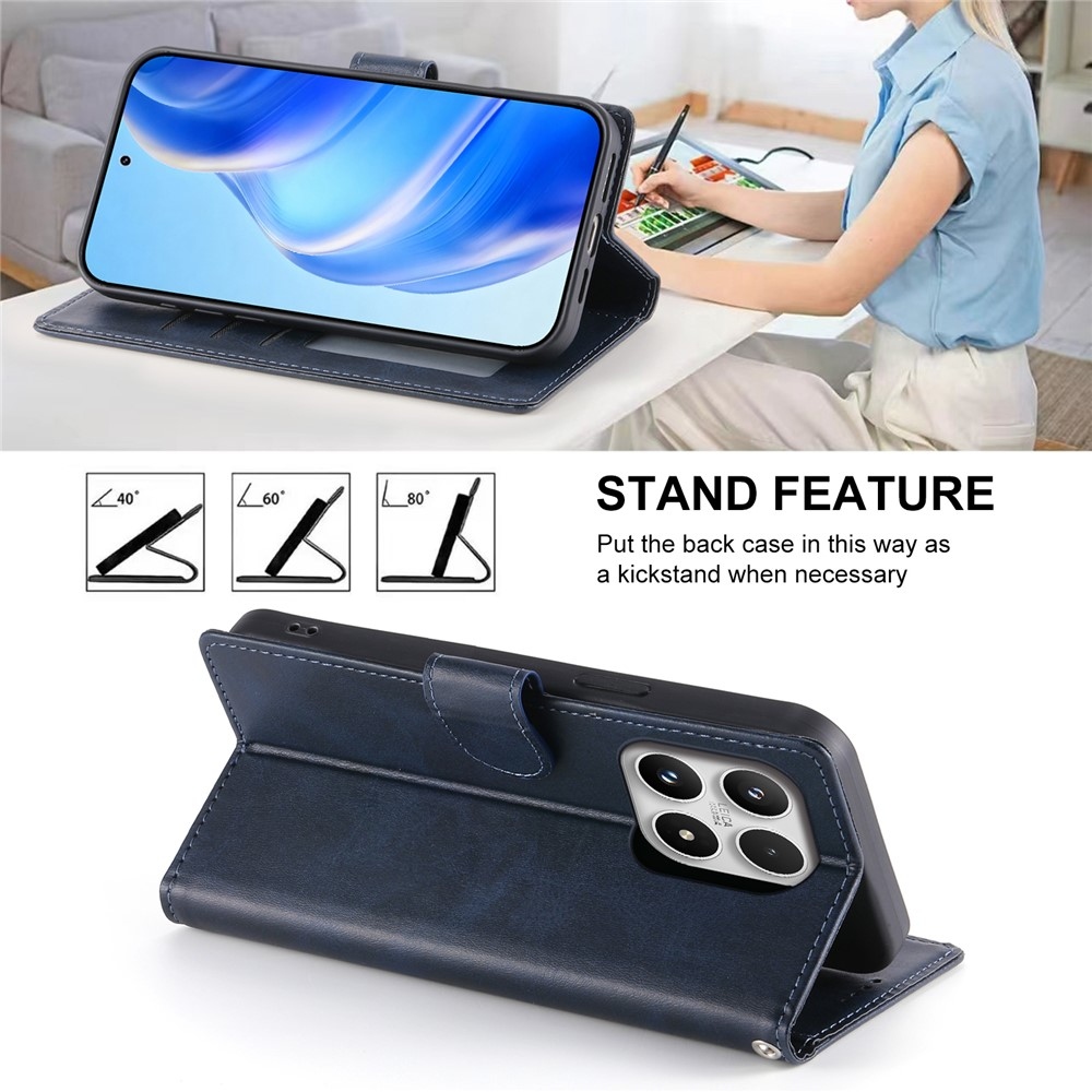 Calf knižkové púzdro na Xiaomi 17 - modré