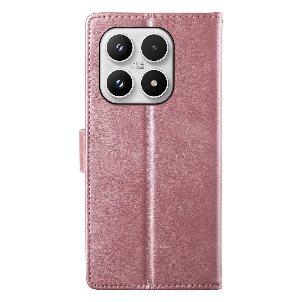 Calf knižkové púzdro na Xiaomi 17 - ružové