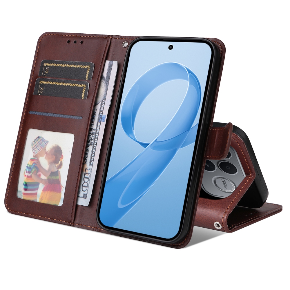 Clots knižkové púzdro na Xiaomi Poco F8 Ultra 5G - hnedé