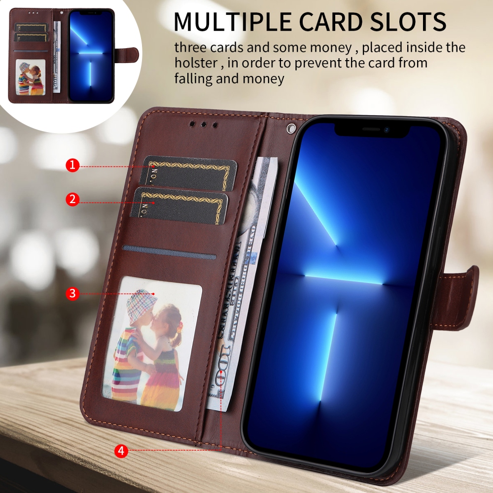 Clots knižkové púzdro na Xiaomi Poco F8 Ultra 5G - hnedé