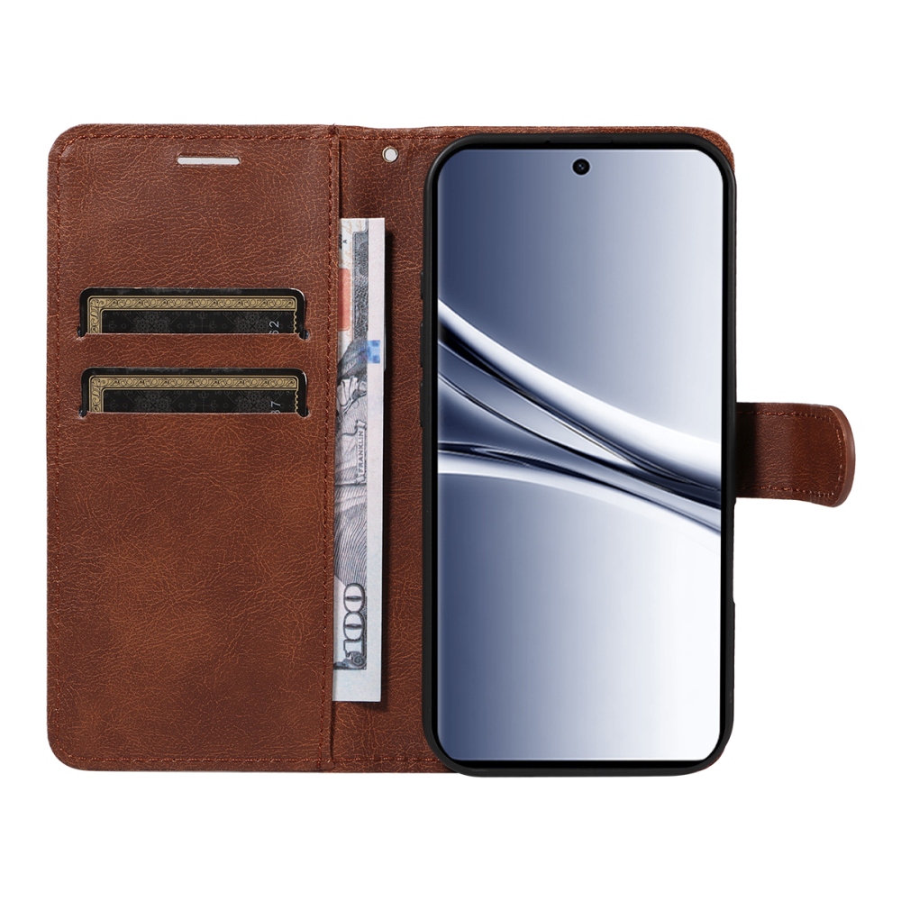 Clots knižkové púzdro na Xiaomi Poco M8 5G/Redmi Note 15 5G/Note 15 4G - hnedé