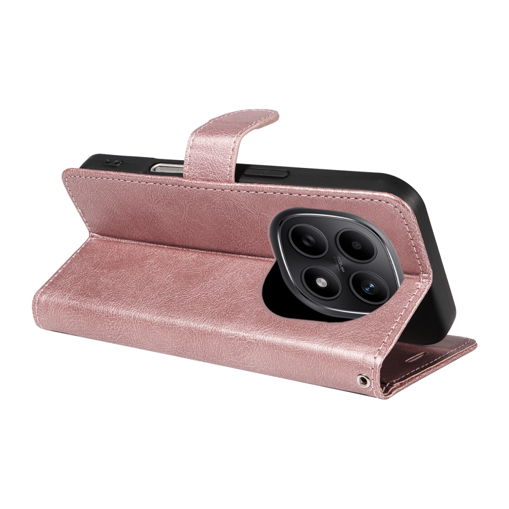 Clots knižkové púzdro na Xiaomi Poco M8 5G/Redmi Note 15 5G/Note 15 4G - ružovozlaté