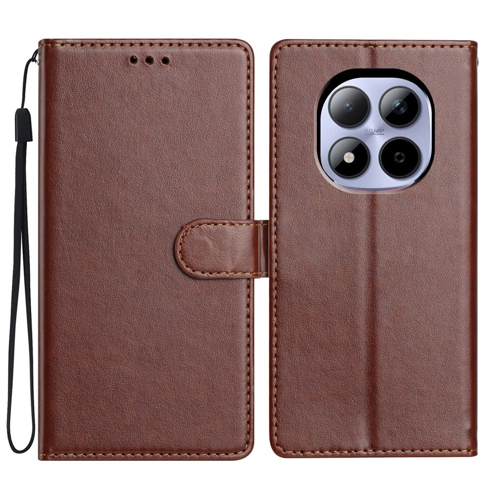 Clots knižkové púzdro na Xiaomi Redmi Note 15 Pro 5G - hnedé