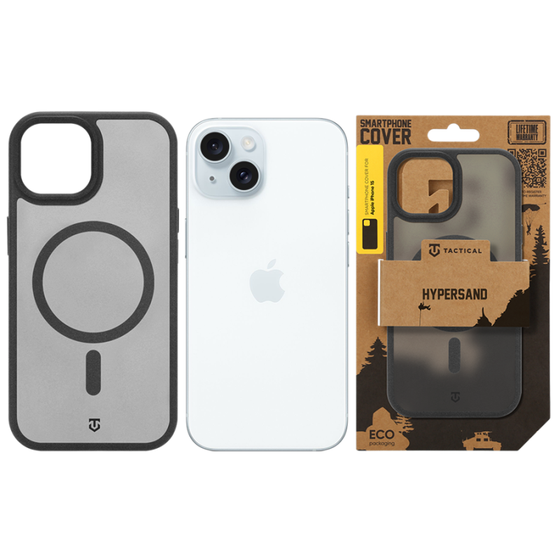 Tactical MagForce Hypersand puzdro pre Apple iPhone 15 Asphalt